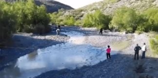 The area where the flash flood occurred, killing eight.