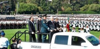 President López Obrador officially launched the National Guard in Mexico City Sunday.