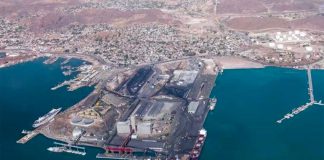 Port of Guaymas, where an acid spill occurred last week.