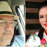 Journalist Jiménez and ex-mayor López.