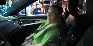 Guzmán's mother during a visit last month to the US Embassy in Mexico City.