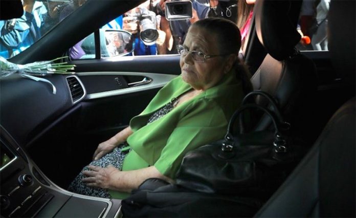 Guzmán's mother during a visit last month to the US Embassy in Mexico City.