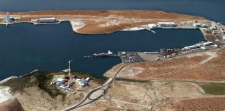 Location of the new LNG terminal at Pichilingue.