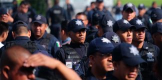 Police had been protesting in Mexico City since last Wednesday.