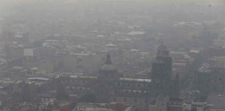 The city was shrouded in smog during an environmental contingency in May.
