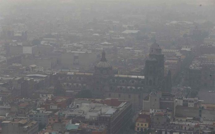 The city was shrouded in smog during an environmental contingency in May.