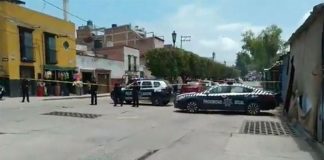 Site of yesterday's shooting.