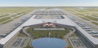 Design of the new airport at Santa Lucía.