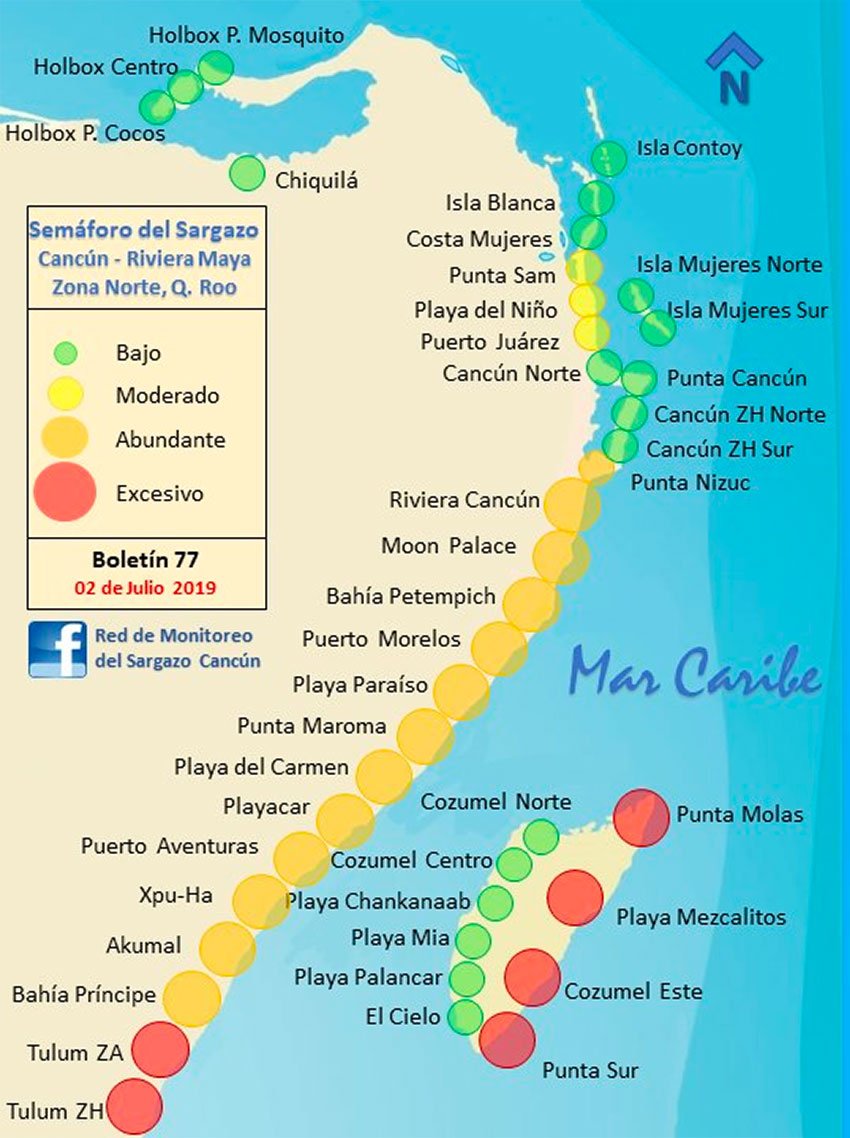 Map Of Playa Mujeres Mexico.