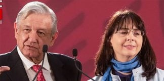 López Obrador and Conacyt chief Álvarez-Buylla.