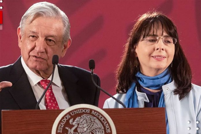 López Obrador and Conacyt chief Álvarez-Buylla.