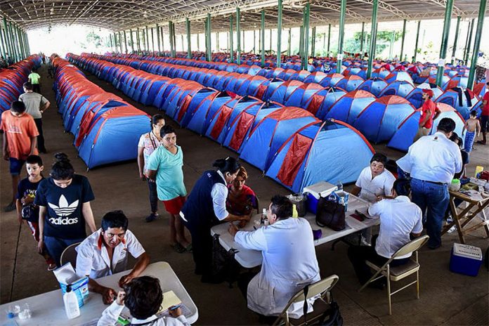 Migrant detention center in Tapachula, Chiapas