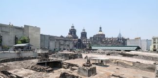 The Templo Mayor in Mexico City.