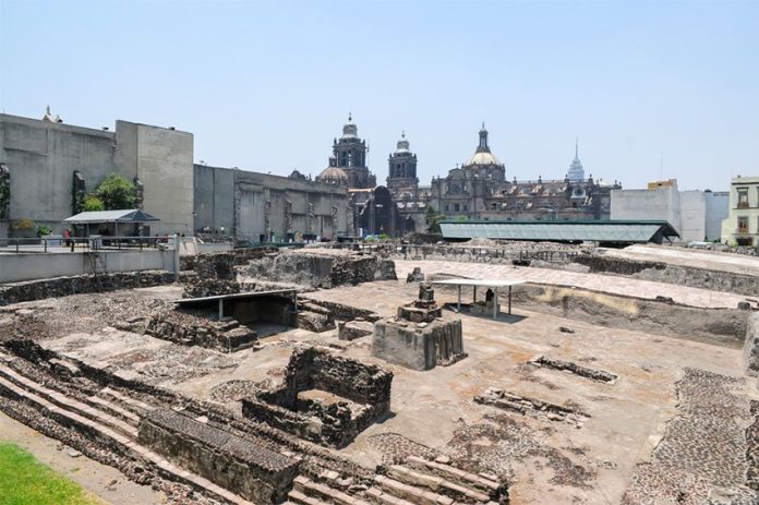 The Templo Mayor in Mexico City.