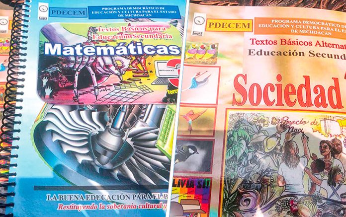 The teachers' union's textbooks will be used by students in Michoacán and Oaxaca.