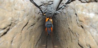El Chapo's escape tunnel at the Altiplano prison.