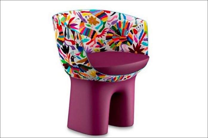 The chair that Mexican culture officials believe uses indigenous designs from Mexico.
