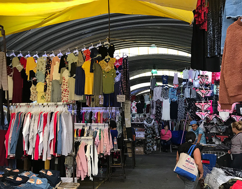 The ladies' wear at Tianguis el Tepito.