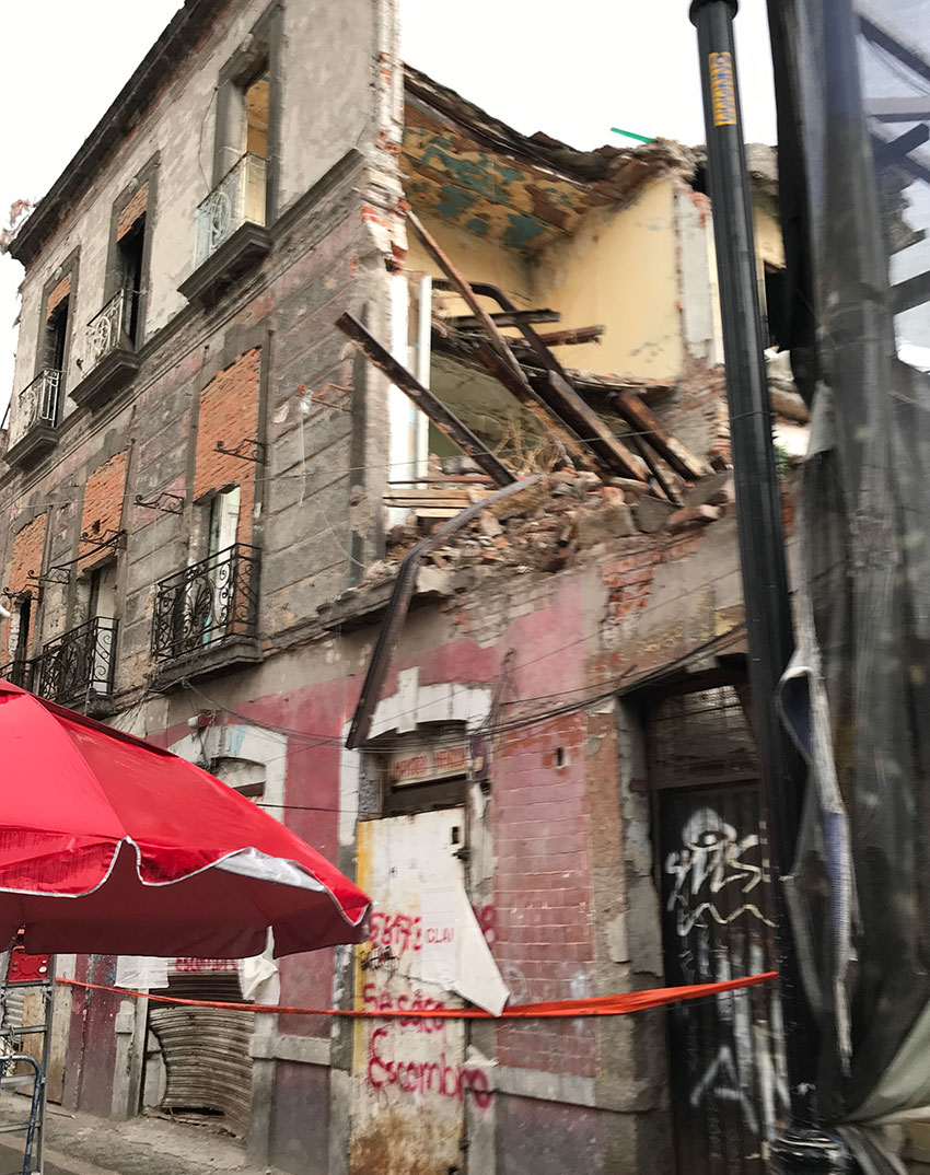 Tepito's surrounding streets can look a bit bombed out.