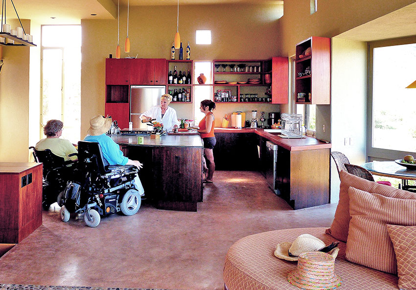 Plenty of room for wheelchairs at Casa Cabo Pulmo.