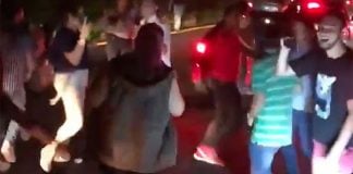 Dancing on the highway to La Chona.