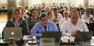 The Mexican delegation in Geneva.