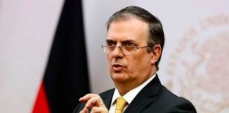 Foreign Affairs Secretary Ebrard.