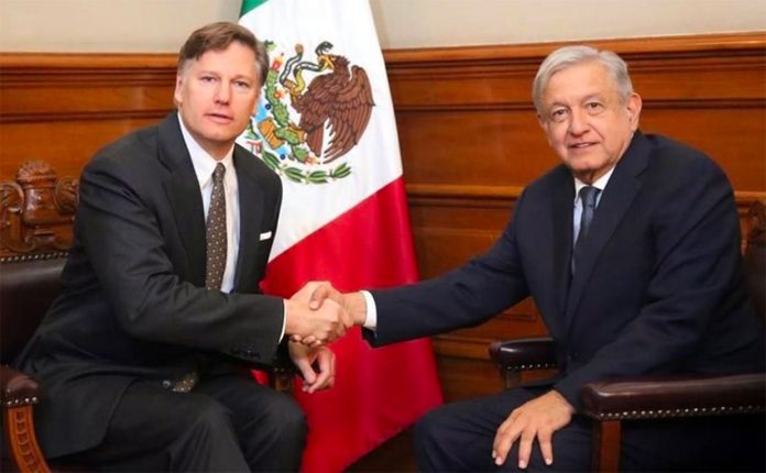 US Ambassador Landau meets with President López Obrador on Monday.