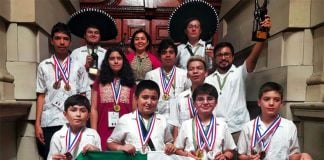 Mexico's math competition medalists in South Africa.