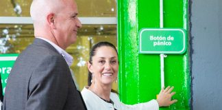 Mayor Sheinbaum tests the panic button.