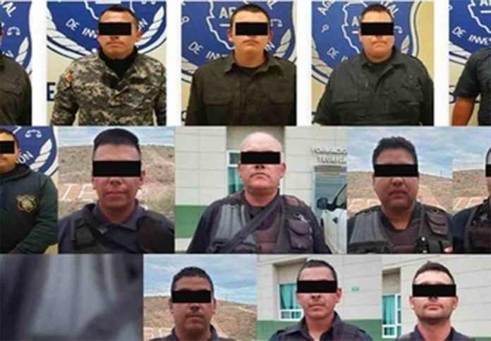 The police officers Madera, Chihuahua, were arrested for protecting drug traffickers.