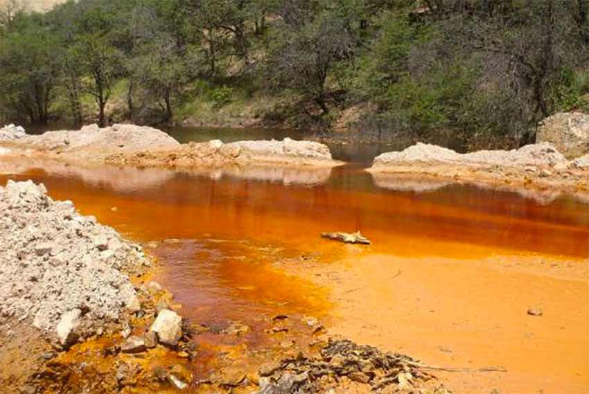 Sonora river after the 2014 spill.