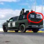 A modified pickup becomes a 'narco-tank.'