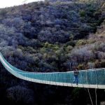 The 350-meter-long bridge was inspired by the Capilano suspension bridge in Vancouver, Canada.