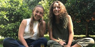 Kombucha makers Pesqueira, left, and Diaz of Tío Scoby.