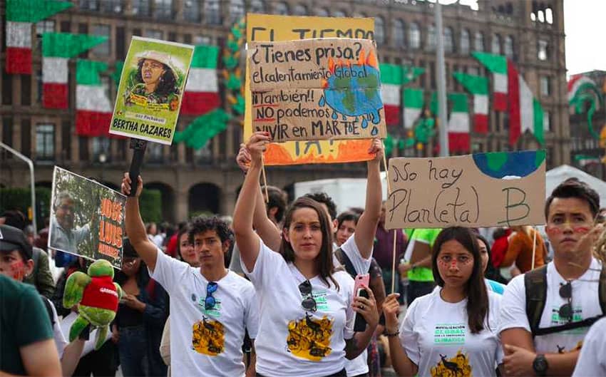 Mexico joins Fridays for Future march for action on climate change