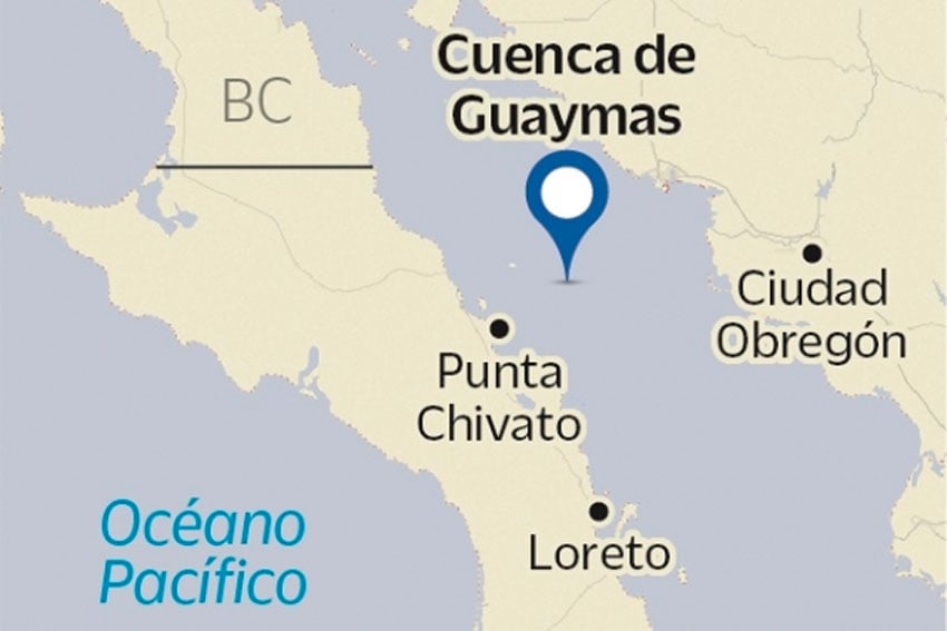 The Cuenca de Guaymas, or Guaymas Basin, where the drilling is taking place.