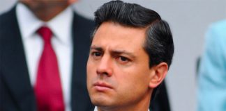 Not a strand of Peña Nieto's hair is out of place, thanks to all that gel.