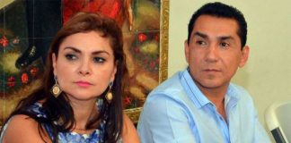 The former mayor of Iguala and his wife prior to their arrest in 2014.