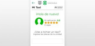 The new mobile application for taxi passengers.