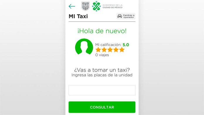 The new mobile application for taxi passengers.