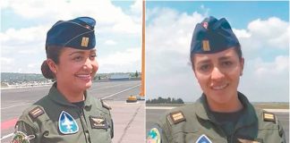 Pilots Velázquez, left, and Martínez.