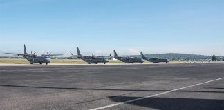 The Santa Lucía Air Force Base, where a new airport may one day rise.