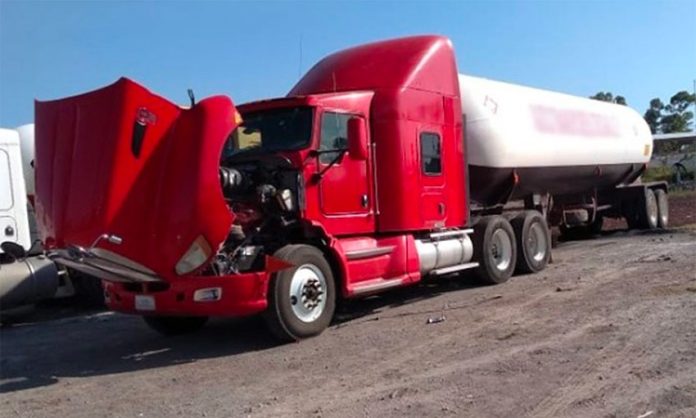 One of 42 tanker truck seized in México state.