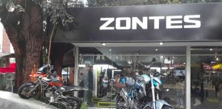 The Zontes motorcycles showroom in Mexico City.