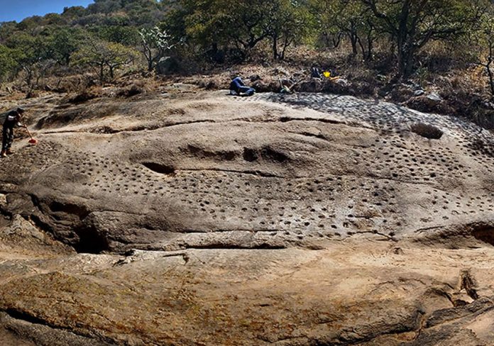 Little bowls were carved into the rock of a Jalisco riverbed at least 800 years ago.