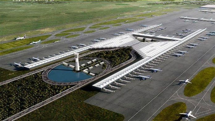 One of the designs that have surfaced of the new airport.
