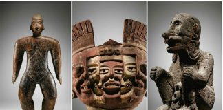 Three of the pieces that were sold by auction Wednesday in Paris.