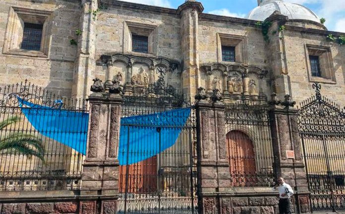 A Guadalajara church that has been the target of thieves.