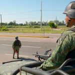 A military patrol in Culiacán.